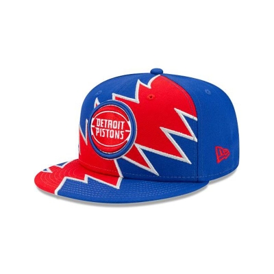 Blue Detroit Pistons Hat - New Era NBA Flash 9FIFTY Snapback Caps USA5704168